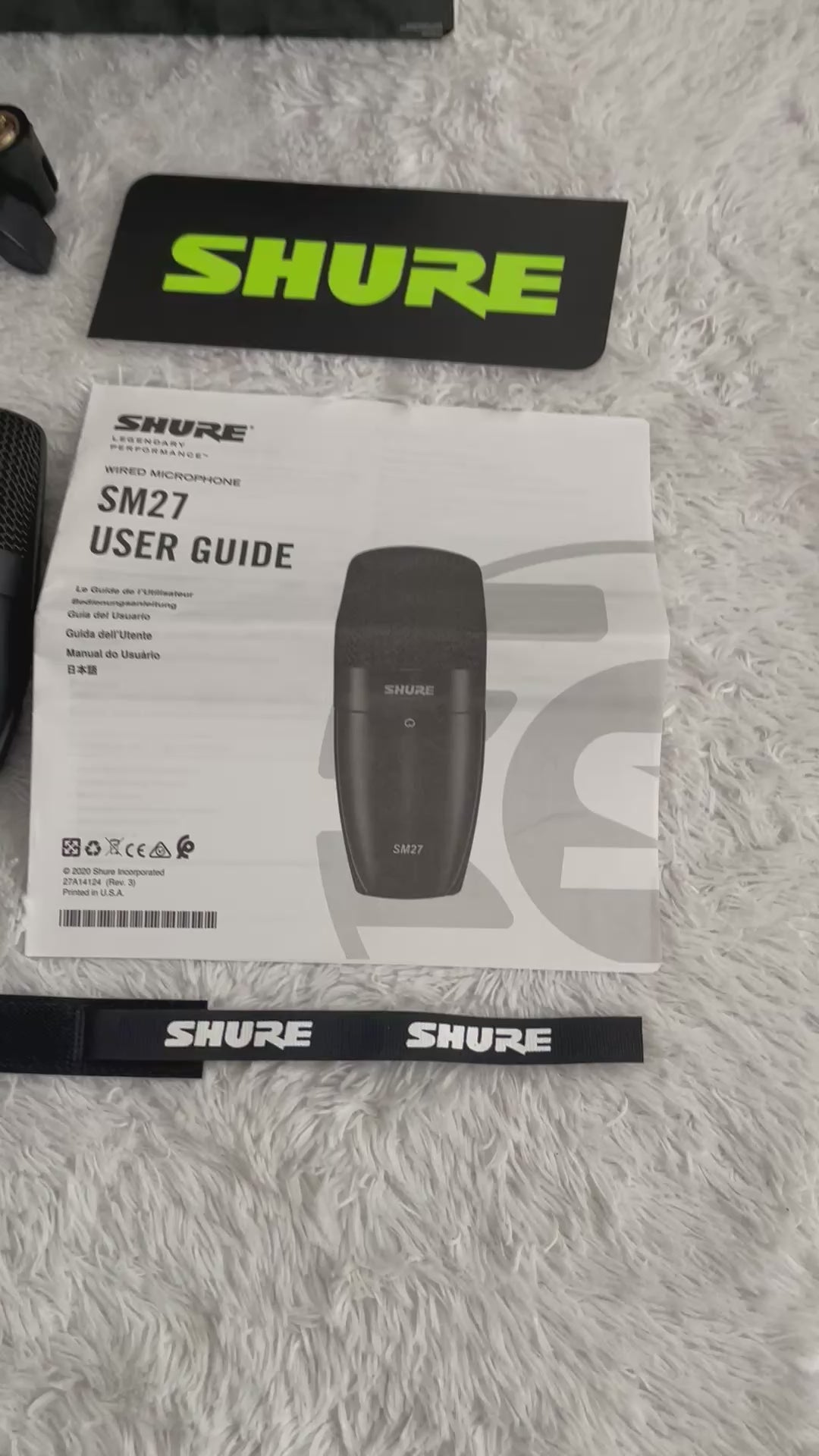 MICRÓFONO DE CONDENSADOR SHURE SM27 CARDIOIDE DIAFRAGMA GRANDE (USADO)