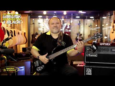 BAJO ELECTRICO 4 CUERDAS WARWICK RB CORVETTE BASIC 4, ACTIVO, BLACK